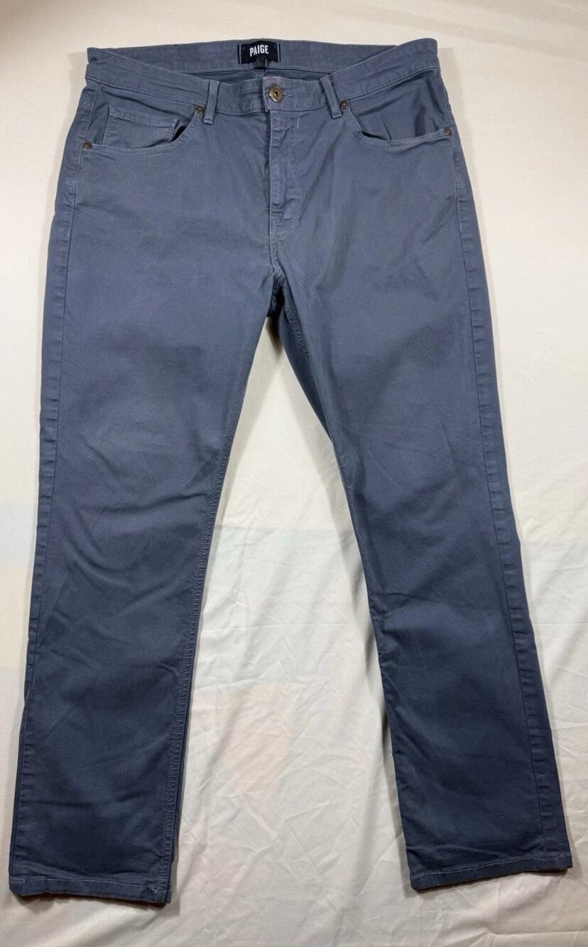 PAIGE Federal Slim Straight Men's Pants Work Casual Size 32x28 Custom Tailored